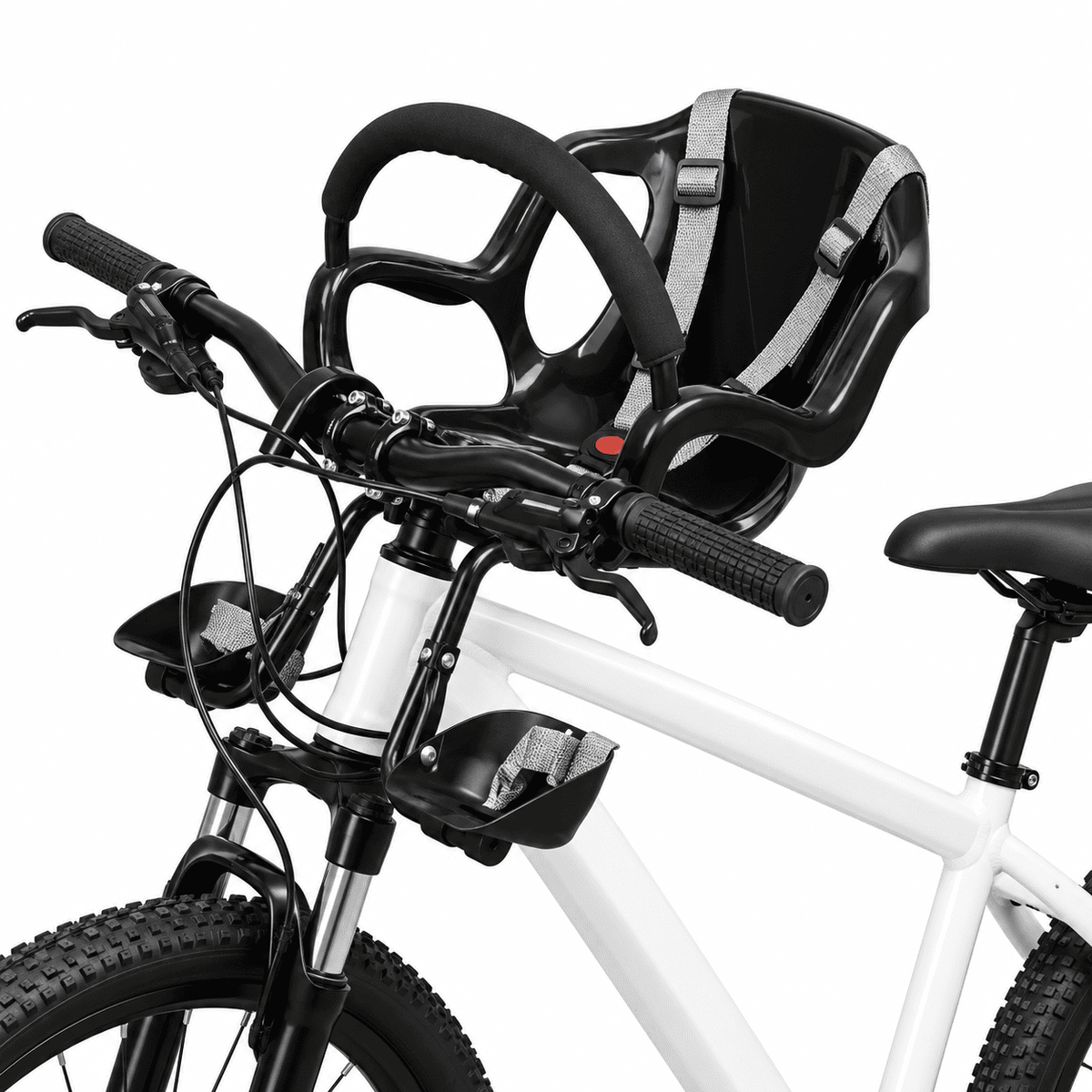 Kit de Cadeirinha Frontal Infantil Crianças de 1 a 4 anos para Bicicleta Bike Aro 29 MySteps KidSeat® Peso Máx 17 kg + Cinto, Manual e Certificado de Segurança
