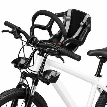 Kit de Cadeirinha Frontal Infantil Crianças de 1 a 4 anos para Bicicleta Bike Aro 29 MySteps KidSeat® Peso Máx 17 kg + Cinto, Manual e Certificado de Segurança