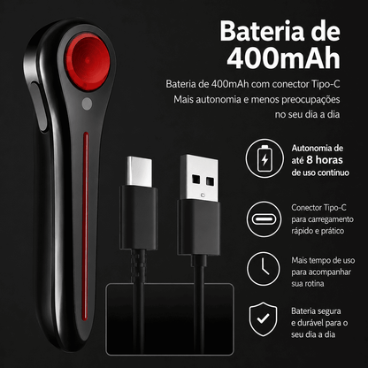 Sinalizador Traseiro para Bicicleta MySteps DualFlow Pro com Sensor de Freio Inteligente e Duplo LED Efeito Queda d'Água