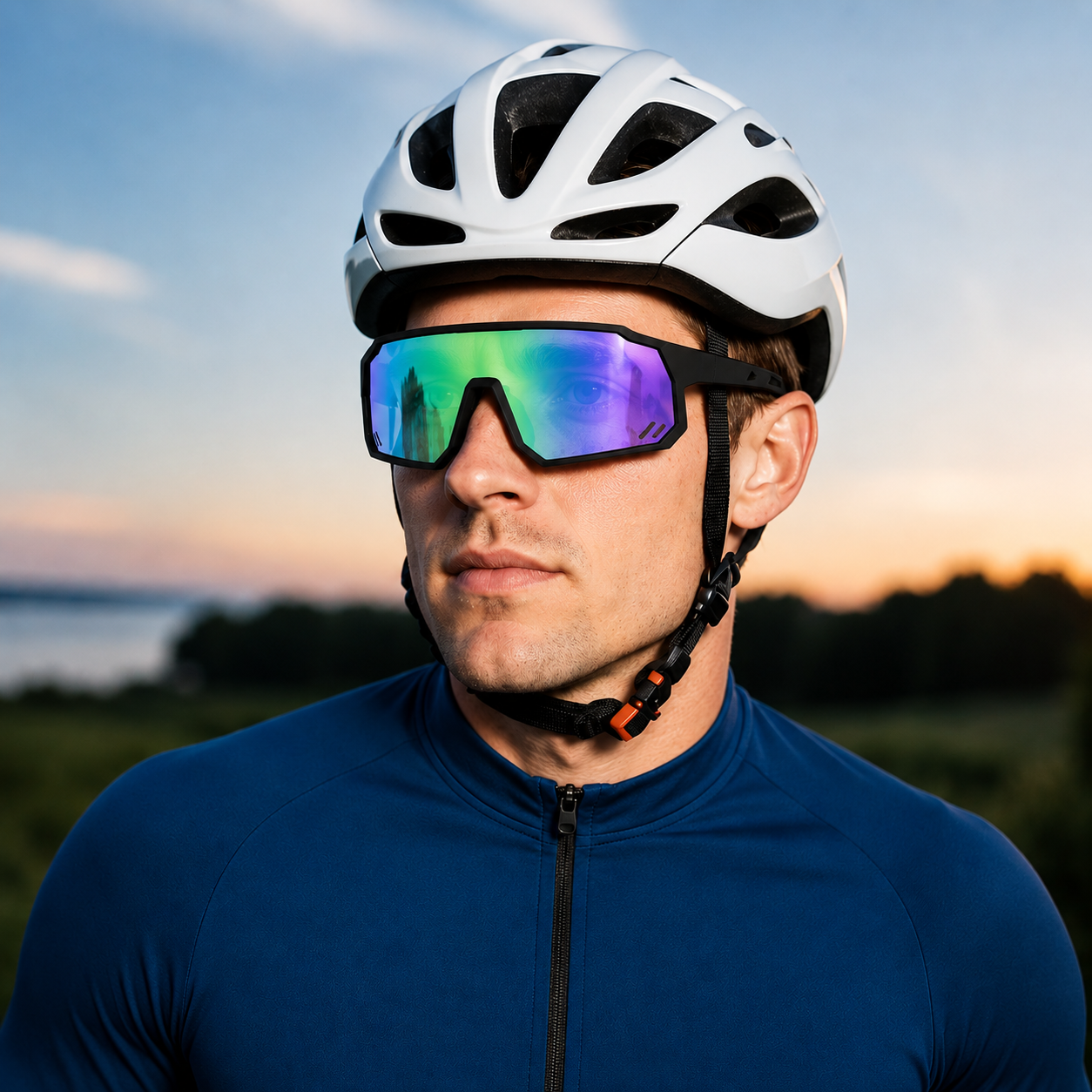 Óculos de Sol Esportivo e Polarizado MySteps AeroShield Pro Unissex com Antirreflexo e Proteção UV400