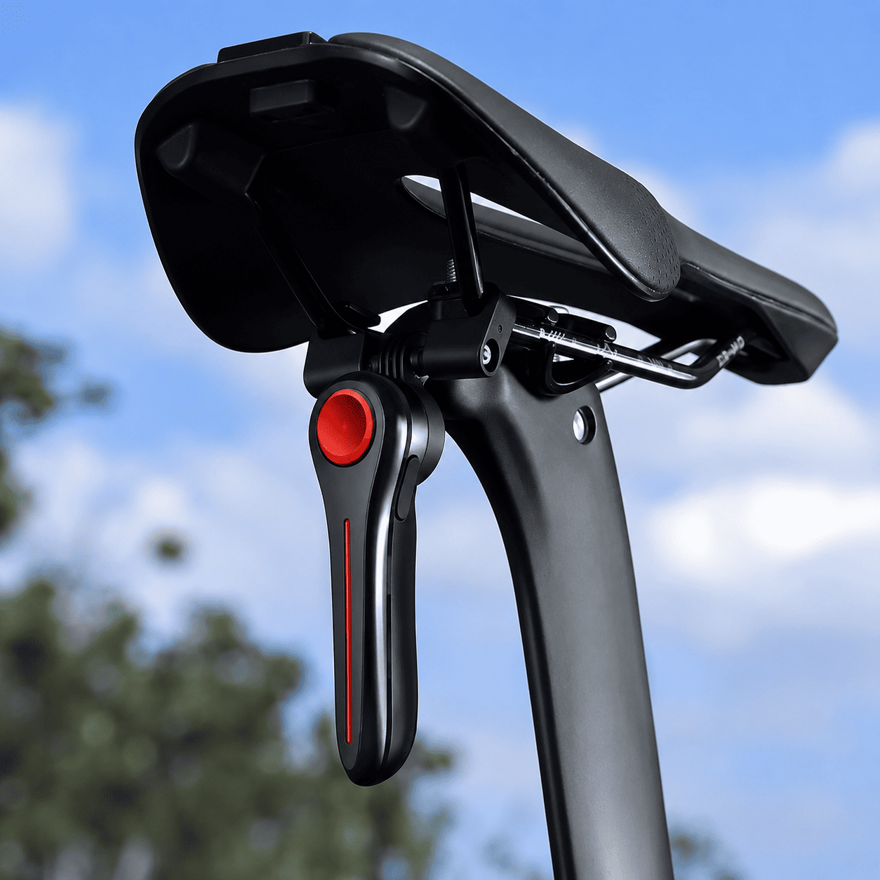Sinalizador Traseiro para Bicicleta MySteps DualFlow Pro com Sensor de Freio Inteligente e Duplo LED Efeito Queda d'Água