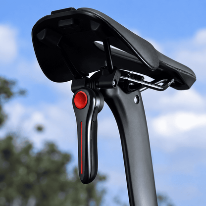 Sinalizador Traseiro para Bicicleta MySteps DualFlow Pro com Sensor de Freio Inteligente e Duplo LED Efeito Queda d'Água