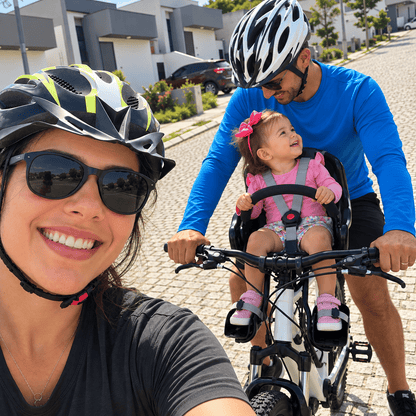 Kit de Cadeirinha Frontal Infantil Crianças de 1 a 4 anos para Bicicleta Bike Aro 29 MySteps KidSeat® Peso Máx 17 kg + Cinto, Manual e Certificado de Segurança
