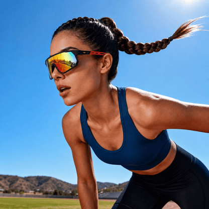 Óculos de Sol Esportivo e Polarizado MySteps AeroShield Pro Unissex com Antirreflexo e Proteção UV400