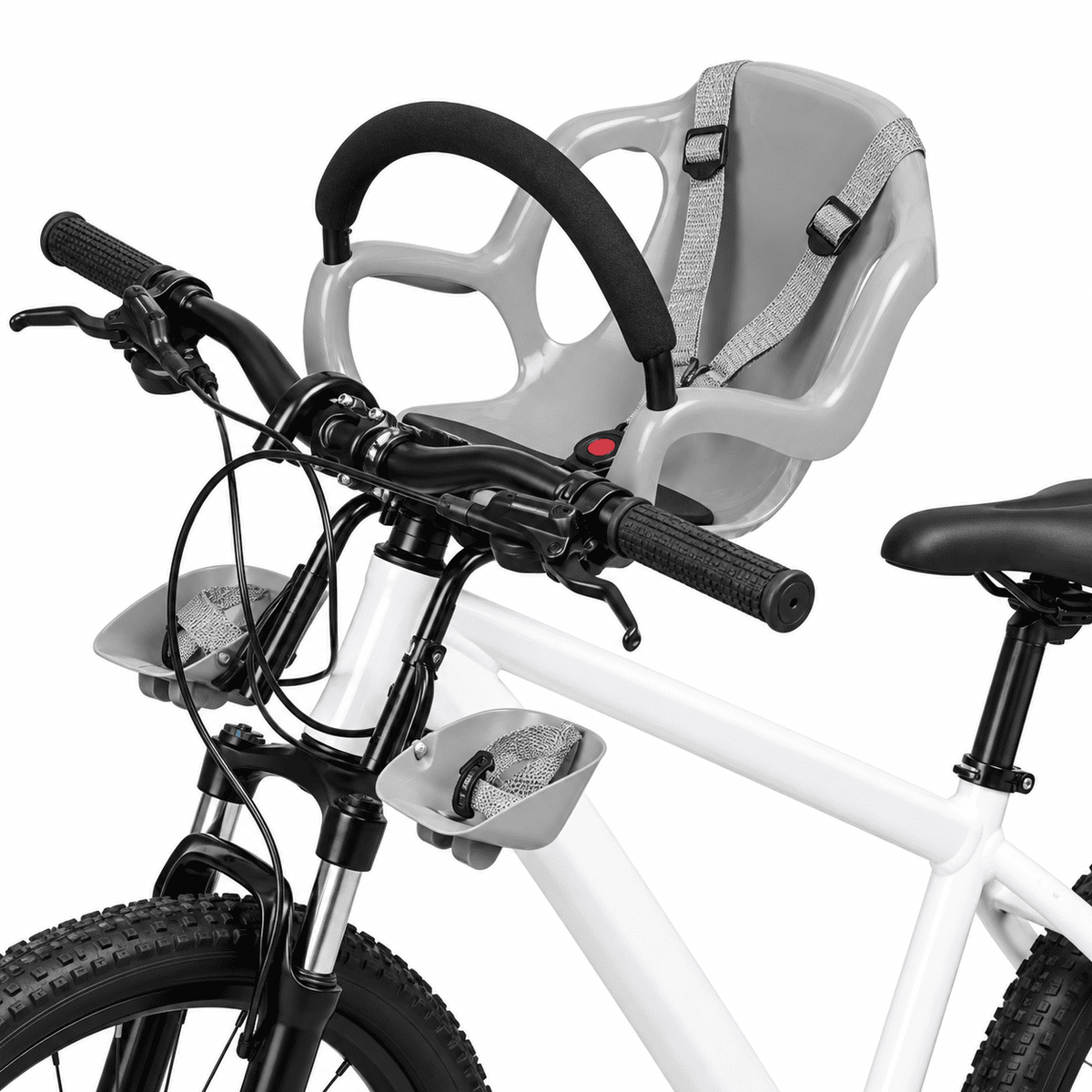 Kit de Cadeirinha Frontal Infantil Crianças de 1 a 4 anos para Bicicleta Bike Aro 29 MySteps KidSeat® Peso Máx 17 kg + Cinto, Manual e Certificado de Segurança