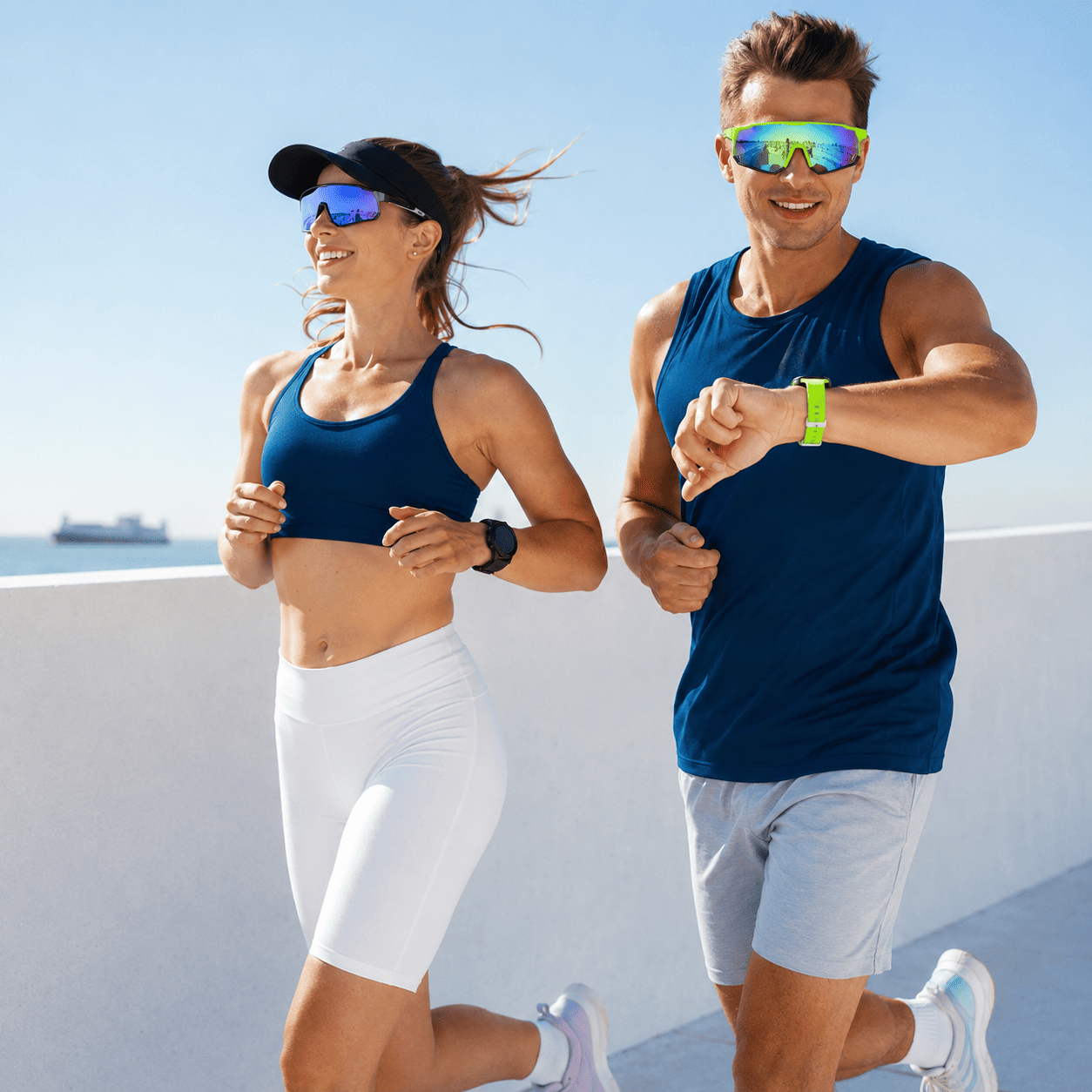 Óculos de Sol Esportivo e Polarizado MySteps AeroShield Pro Unissex com Antirreflexo e Proteção UV400