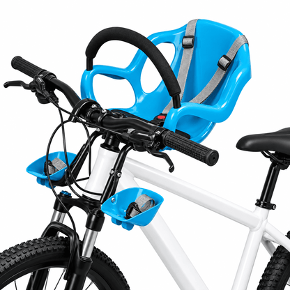 Kit de Cadeirinha Frontal Infantil Crianças de 1 a 4 anos para Bicicleta Bike Aro 29 MySteps KidSeat® Peso Máx 17 kg + Cinto, Manual e Certificado de Segurança