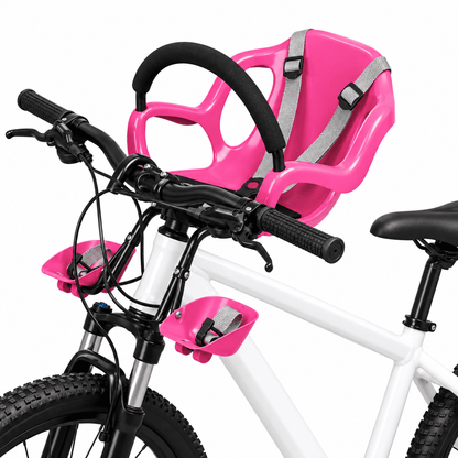 Kit de Cadeirinha Frontal Infantil Crianças de 1 a 4 anos para Bicicleta Bike Aro 29 MySteps KidSeat® Peso Máx 17 kg + Cinto, Manual e Certificado de Segurança