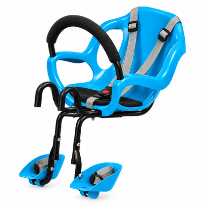Kit de Cadeirinha Frontal Infantil Crianças de 1 a 4 anos para Bicicleta Bike Aro 29 MySteps KidSeat® Peso Máx 17 kg + Cinto, Manual e Certificado de Segurança