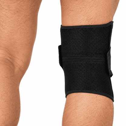 Kit Joelheira Ortopédica de Compressão Respirável MySteps StableKnee® com Hastes Metálicas Laterais para Estabilização, Firmeza e Alívio de Dores nos Joelhos
