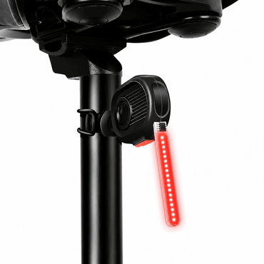 Kit 2x Sinalizadores Traseiros para Bicicleta MySteps FlowCascade com Efeito de Queda d'Água e Pulsante com Luz Forte